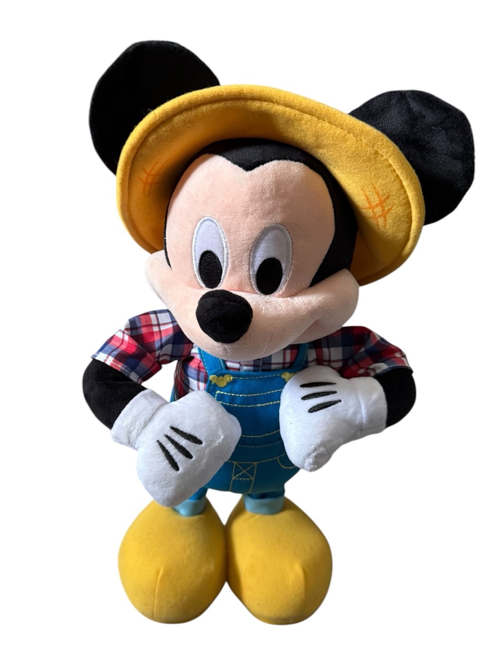 Disney Mickey Mouse Farmer Singing & Dancing Plush Old McDonald Tested 16”Tall!